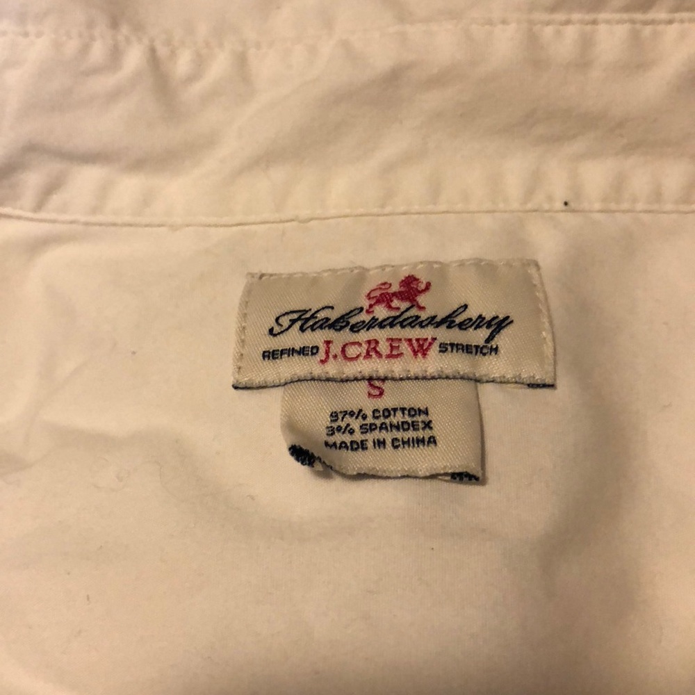 white collared jcrew button down - Picture 2 of 3